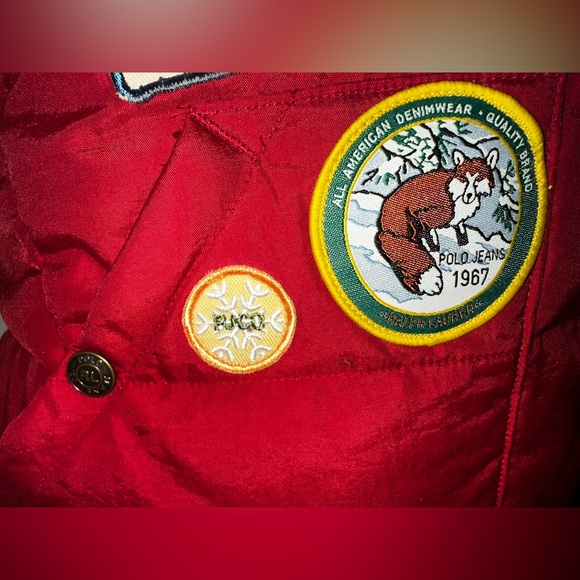 68 Ralph Lauren Polo Reversible Patchwork Down Vest Gilet Ladies Large MINT! - Picture 12 of 14